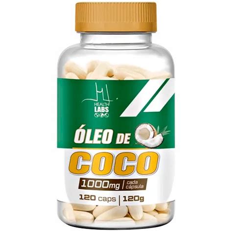 Óleo de Coco 1000mg 60 Cápsulas Health Labs FITFIELD