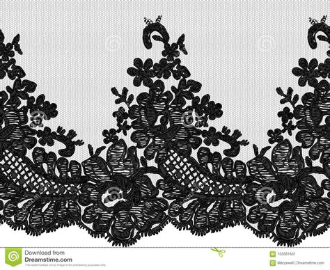 Seamless Vector Black Lace Stock Vector Illustration Of Decor 103561631