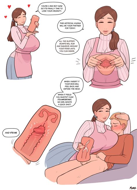 Mare Ten Absurdres Highres Third Party Edit Boy Girl Apron Artificial Vagina Artist