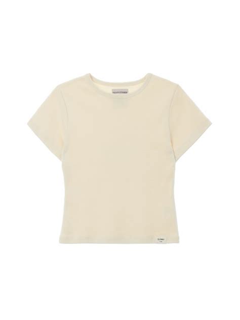 MUSINSA GLOWNY G BABY TEE IVORY