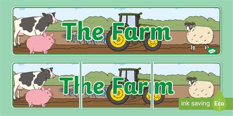 Farm Display Banner Teacher Made Twinkl