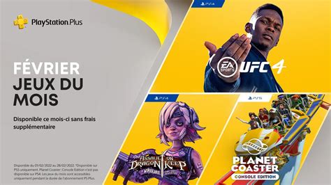 Playstation Plus voici les jeux du mois de février JVMag ch