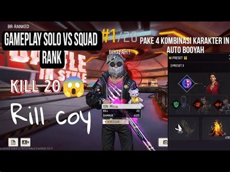 Gameplay Solo Vs Squad Rank Cobain Kombinasi Karakter New Season