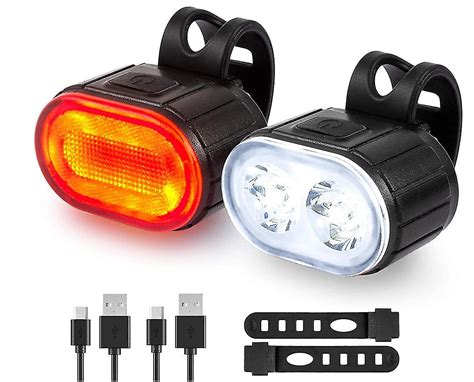 Ultra Bright Bike Lights Set Usb Rechargeable Led Bike Lights Front