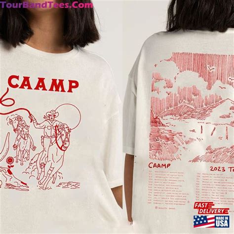 2 Sided 2023 Tour Vintage Caamp Shirt Merch Hoodie Classic - TourBandTees