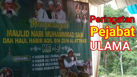 Dahsyatful Ceramah Habib Muhammad Alhabsyi Tentang Pejabat