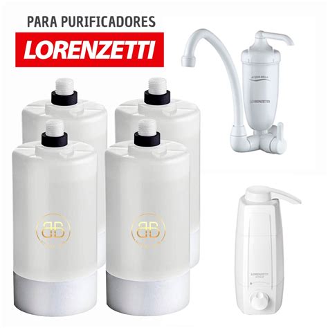 Kit 4 Refil Filtro Acqua Bella E Vitale Rv 01 Compatível Lorenzetti Hf