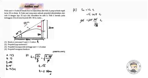 Kinematika Gerak Latihan Soal 15 Youtube
