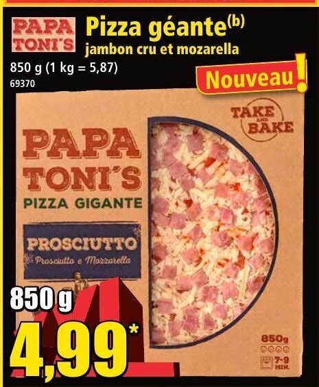 Promo Pizza Géante Chez Norma