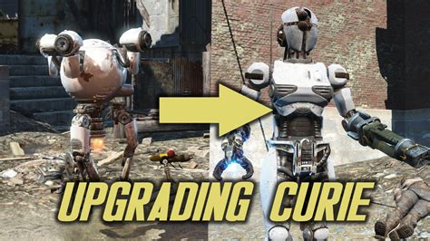 Fallout 4 Automatron Upgrading Curie Into Assaultron Youtube