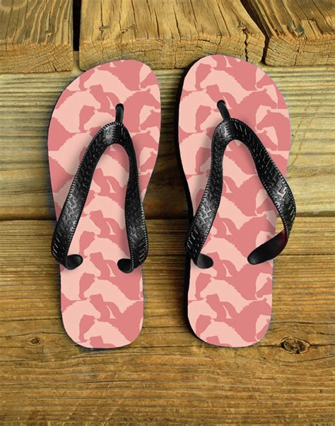 Fun Horse Pattern Flip Flops - The Painting Pony