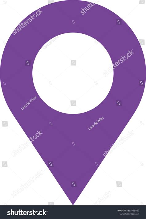 Purple Location Icon Map Stock Illustration Shutterstock