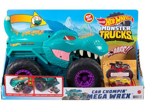Hot Wheels Monster Trucks Mega Wrex Mastica Auto Mattel Gyl Juguetilandia