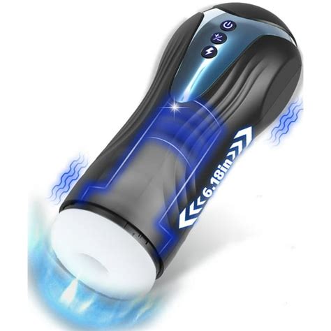 Fidech Automatic Male Masturbator Cup Penis Stroker With 7 Thrusting Vibrating Hands Free