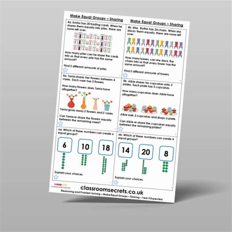 Make Equal Groups Grouping Reasoning And Problem Solving Resource