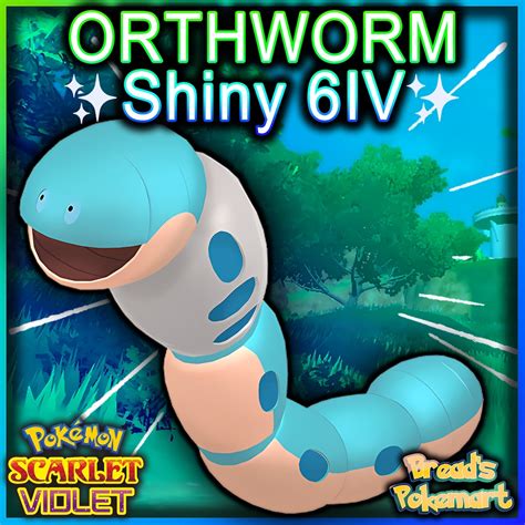 Orthworm Shiny 6iv Pokemon Scarlet And Violet Competitive Etsy