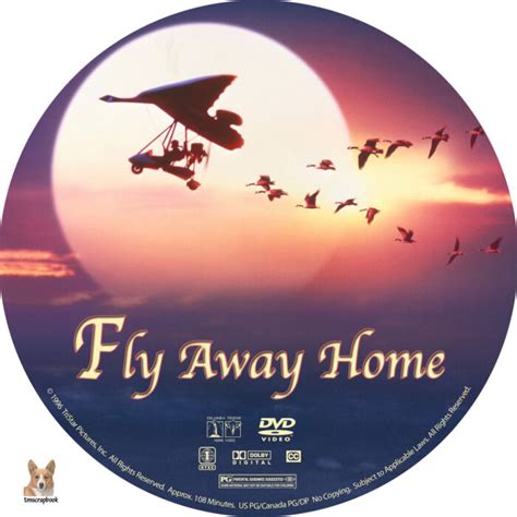 Fly Away Home dvd labels (1996) R1 Custom