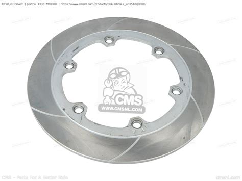 43351MJ0000 Disk Rr Brake Honda Buy The 43351 MJ0 000 At CMSNL