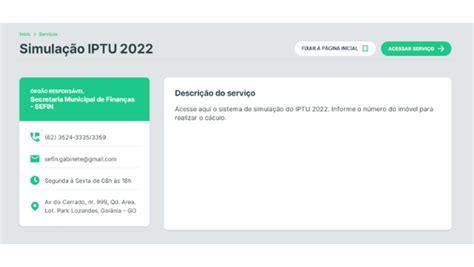 Prefeitura De Goi Nia Disponibiliza Simulador De C Lculo Do Iptu