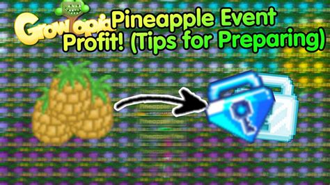 Tips For Pineapple Event Profit Growtopia YouTube