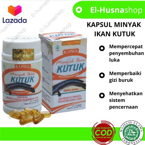 Obat Menyehatkan Sistem Pencernaan Kapsul Minyak Ikan Kutuk Gabus