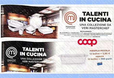 Collezione Talenti In Cucina Masterchef Coop La Raccolta Bollini