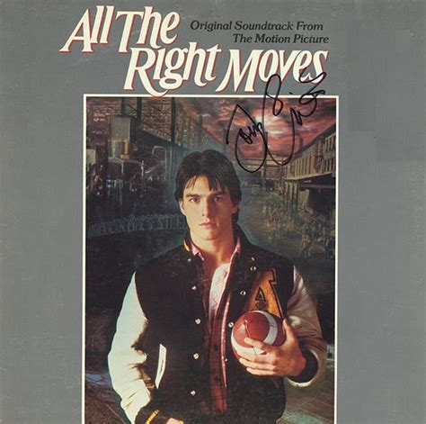 All The Right Moves Cast Signed Movie Soundtrack Album - Artist signed ...