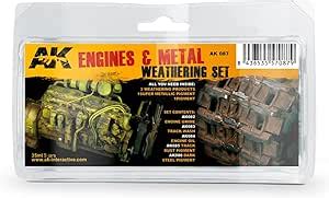 Amazon Engines Metal Enamel Paint Set 82 83 84 85 86 AK