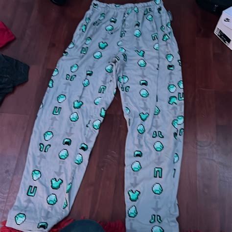 Minecraft Bottoms Minecraft Diamond Pj Pants Poshmark