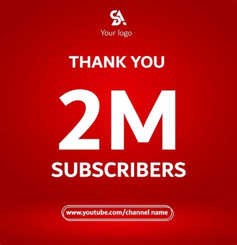 Premium Psd Psd Celebration M Subscribers Thank You Youtoube Channel