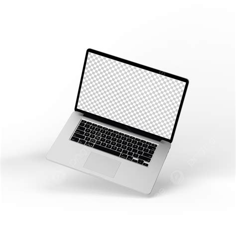 Modern Macbook Screen Frame Transparent Mockup, Realistic Laptop Mockup ...