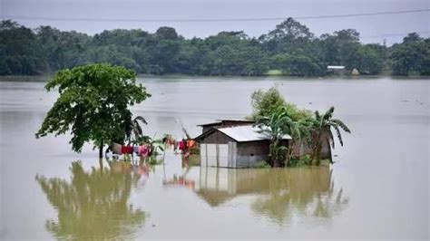 Flood Situation Worsens In Upper Assam Embankments Collapse In Jorhat