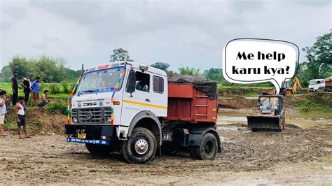 Tata LPS 4018 Heavy Duty 18 Wheeler Truck Ka Dam Tata Truck Rescued By