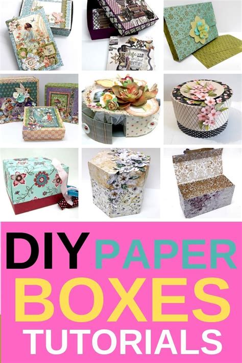 Make Diy Paper Boxes For Any Organization Or Storage In Your Craft Room