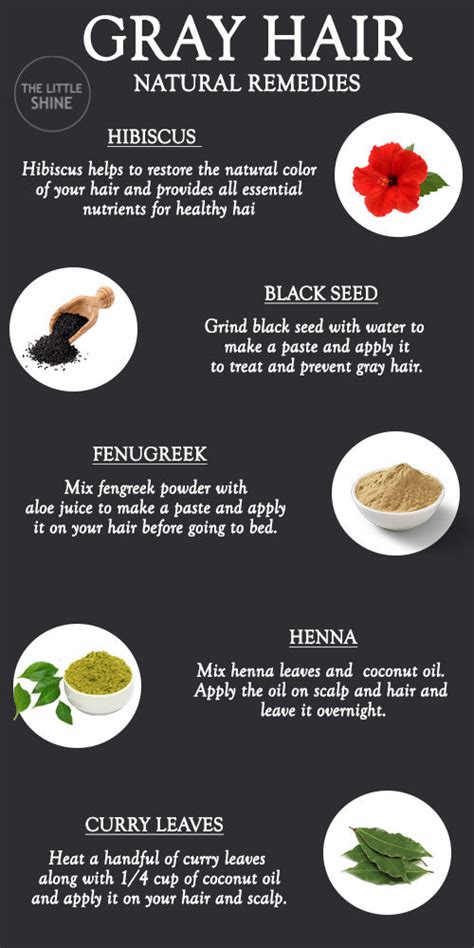 NATURAL REMEDIES FOR GRAY HAIR - The Little Shine