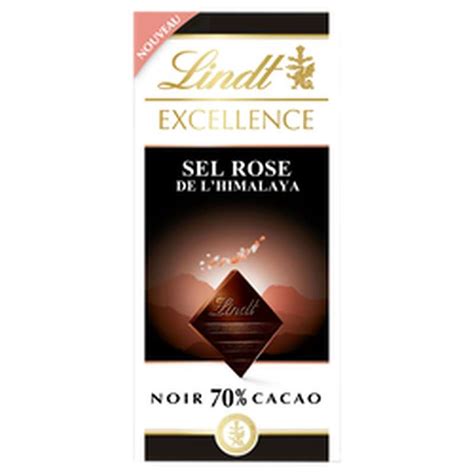 Chocolat Noir Au Sel Rose De L Himalaya Cacao Lindt G La