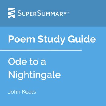 Ode to a Nightingale Poem Study Guide by SuperSummary | TpT