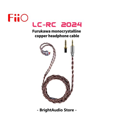 Fiio Lc Rc Mmcx High Purity Headphone Cable Silver Plated