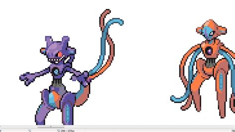 Pokemon Fusion Sprite Request 9 Mewtwo Deoxys And Gengar Youtube