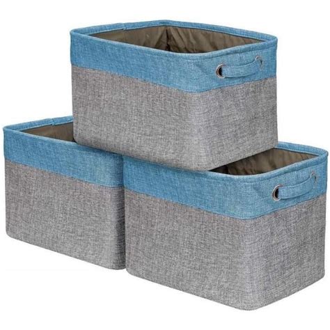 Bo Te De Rangement Pliable En Coton De Jute Avec Poign E Panier