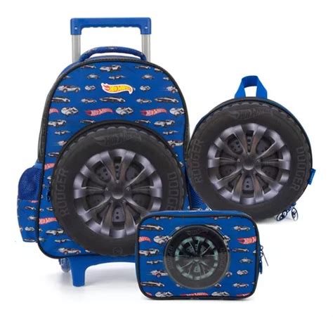 Kit De Mochila Lonchera Y Funda 3D Box Hot Wheels MercadoLibre