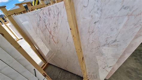 Rosa Aurora Classico Portugal Marble Slabs Polished From Portugal