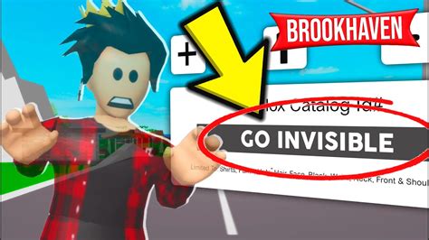 How To Be Invisible In Roblox Brookhaven Youtube