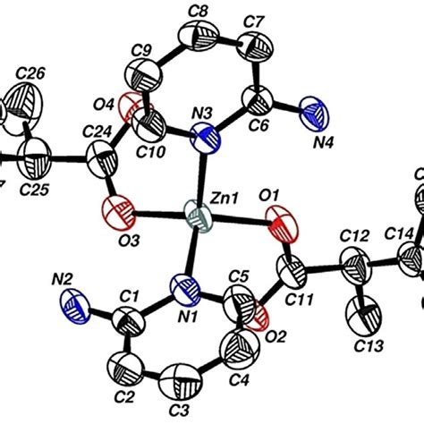 The Molecular Structure Of 2 Showing The Atom Labeling Scheme Download Scientific Diagram