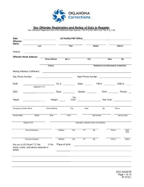 Fillable Online Registration Requirements Under The Sex Offender Fax Email Print Pdffiller