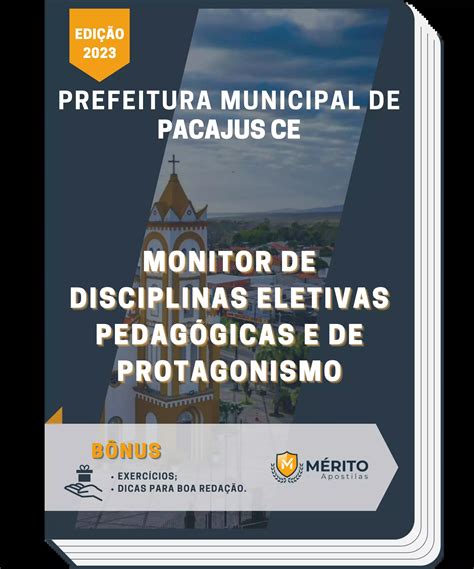 Apostila Monitor De Disciplinas Eletivas Pedag Gicas E De Protagonismo