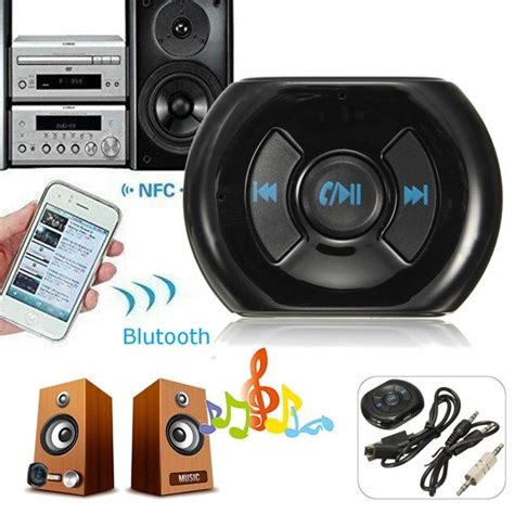 Wireless Bluetooth 3 5mm AUX Audio Stereo Music Speaker Mic Car