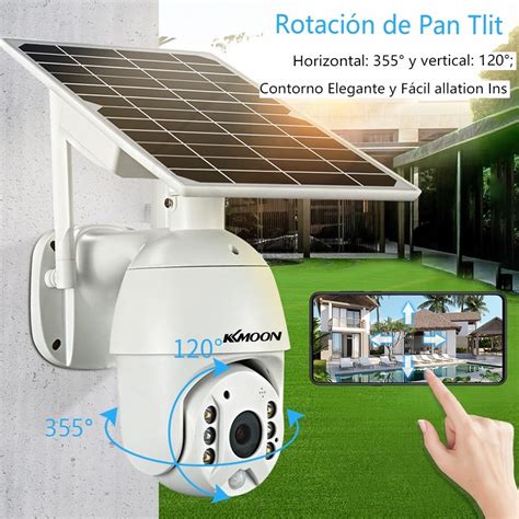 Cámara De Seguridad Del Panel Solar Inalámbrico 1080p 2mp Al Cuotas