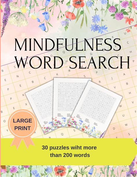 Mindfulness Word Search Word Search With Over 200 Words For You To Relax And