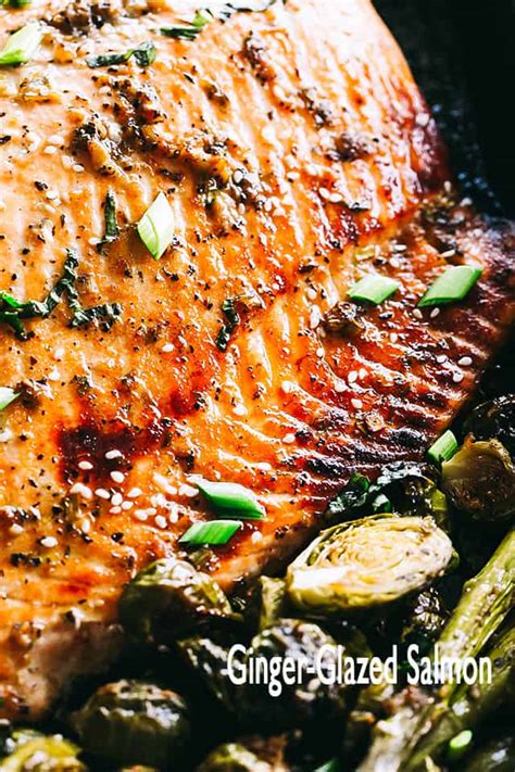 Oven Baked Ginger Glazed Salmon Recipe | Diethood